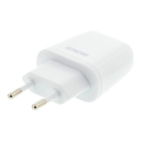 Deltaco USB-AC56 strømforsyningsadapter Hvid