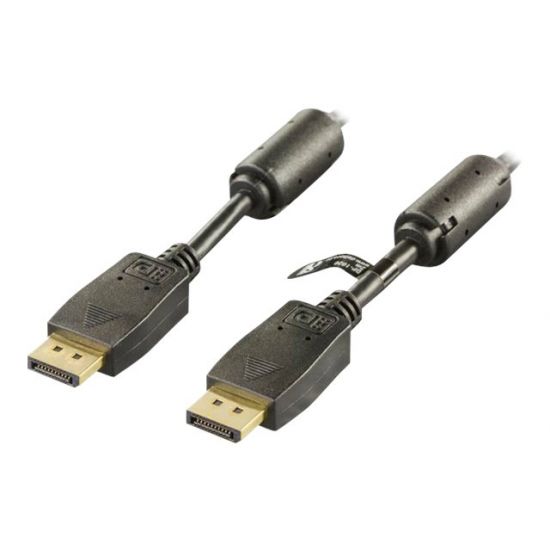 DELTACO DisplayPort kabel 2 m Sort