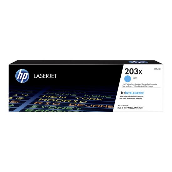 HP 203X - Højtydende - cyan - original - LaserJet - tonerpatron (CF541X)
