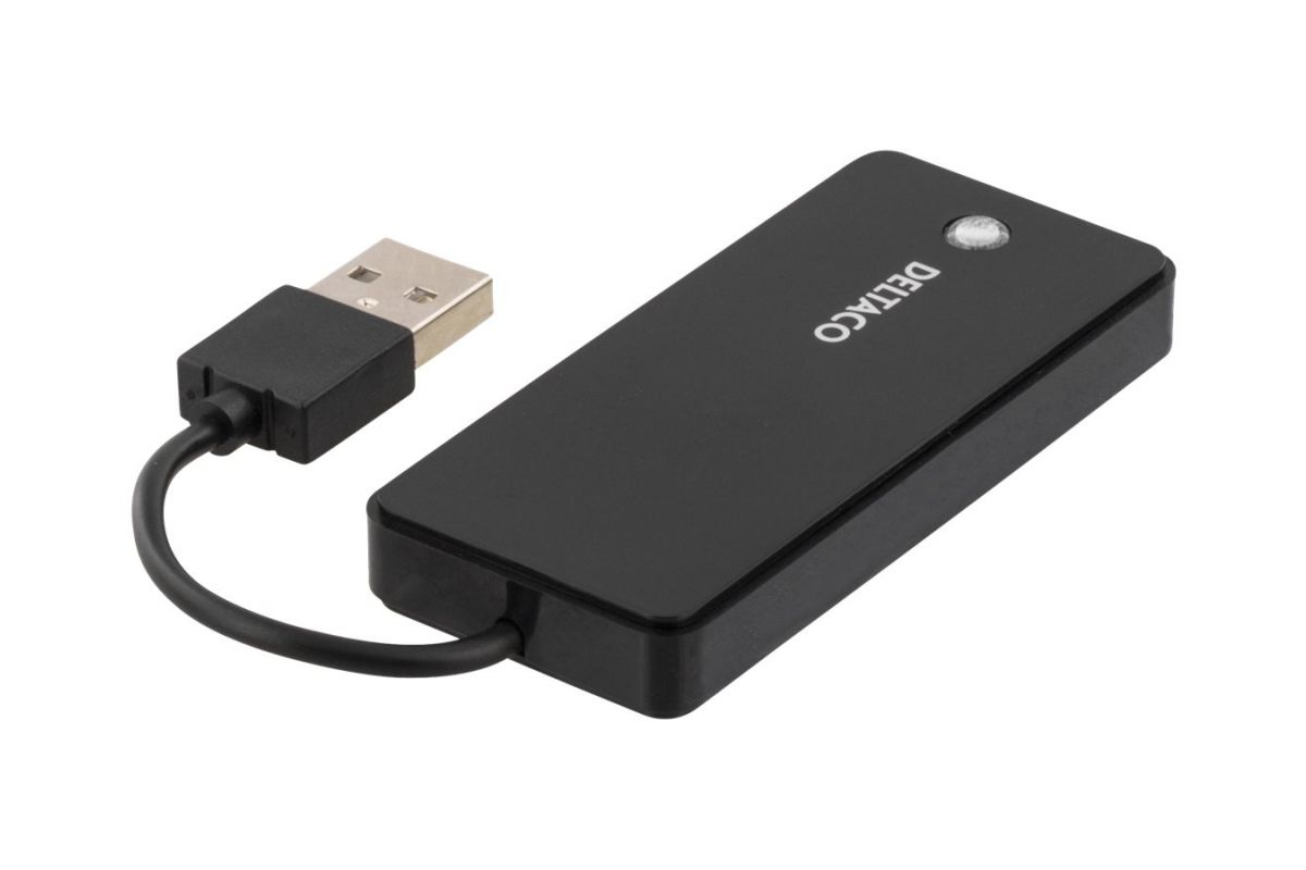 Deltaco UH-480 USB 2.0 hub 4-porte