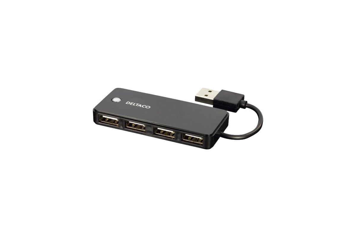 Deltaco UH-480 USB 2.0 hub 4-porte