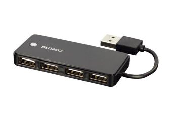 Deltaco UH-480 USB 2.0 hub 4-porte