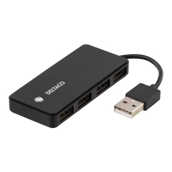 Deltaco UH-480 USB 2.0 hub 4-porte