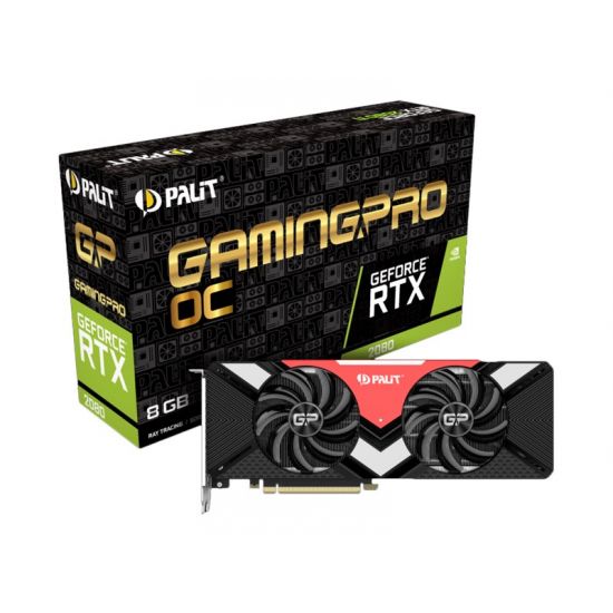 Palit GeForce RTX 2080 GamingPro OC - NVIDIA RTX2080 - 8GB GDDR6 - PCI Express 3.0 x16
