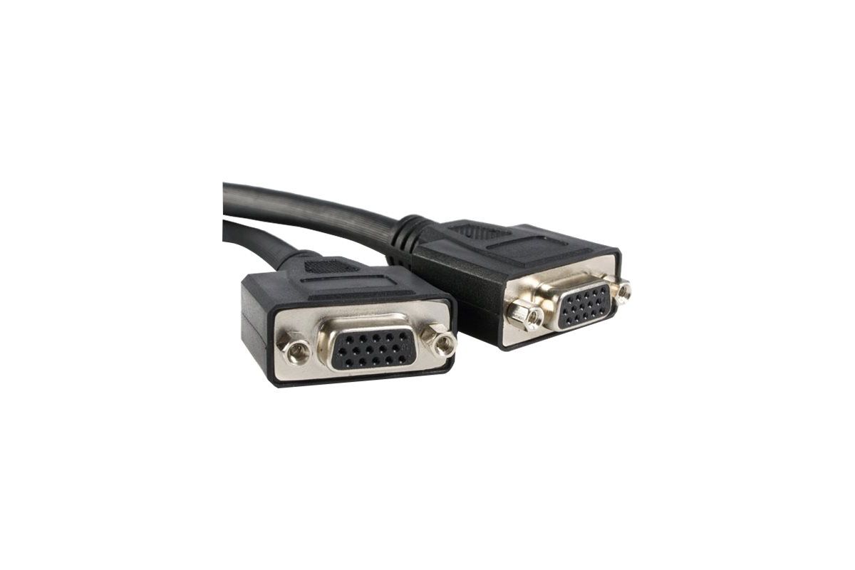 StarTech.com 8in LFH 59 Male to Dual Female VGA DMS 59 Cable