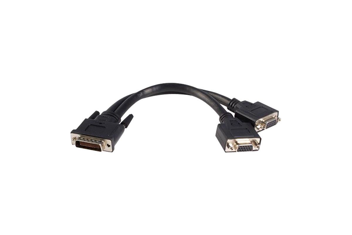 StarTech.com 8in LFH 59 Male to Dual Female VGA DMS 59 Cable