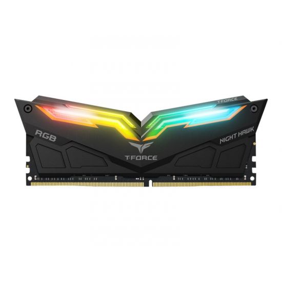 Team T-Force Night Hawk RGB - 16GB: 2x8GB - DDR4 - 3200MHz - DIMM 288-PIN - CL16