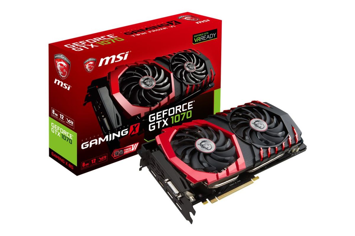 MSI GTX 1070 GAMING X 8G - NVIDIA GTX1070 - 8GB GDDR5
