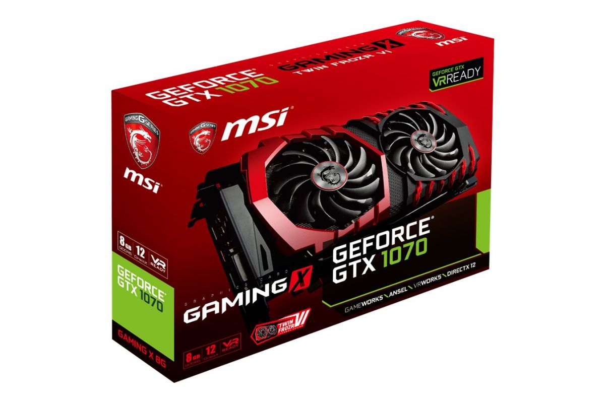 MSI GTX 1070 GAMING X 8G - NVIDIA GTX1070 - 8GB GDDR5