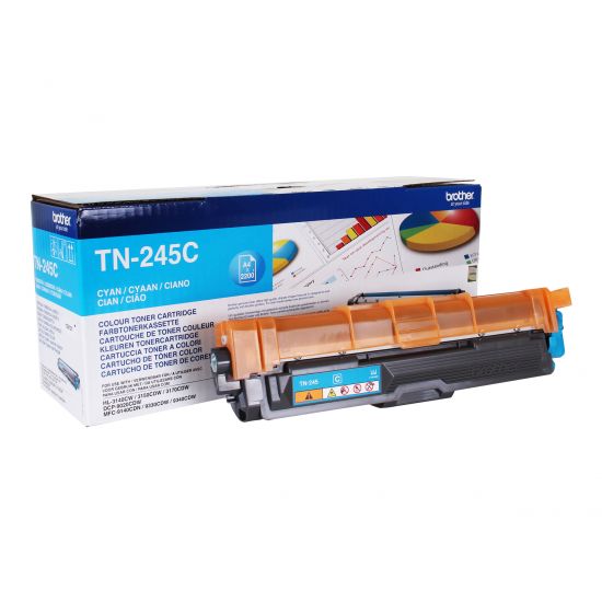 Brother TN245C - Højtydende - cyan - original - tonerpatron
