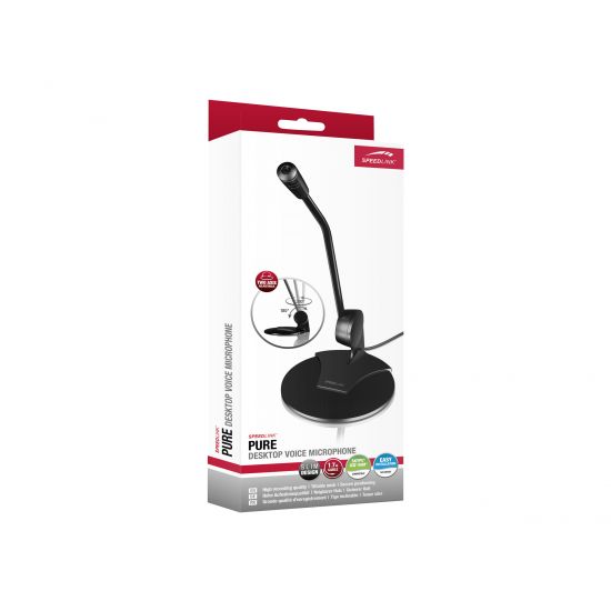 SPEEDLINK SL-8702-BK PURE Desktop Voice Microphone - mikrofon