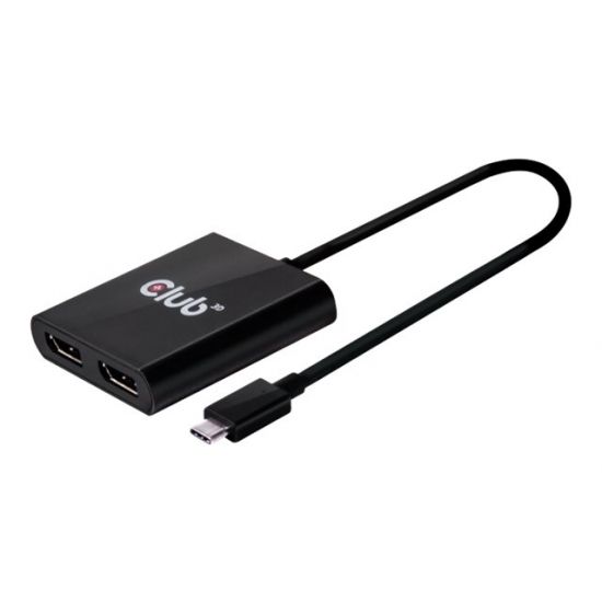 Club 3D SenseVision MST Hub USB Type C to DisplayPort 1.2 Dual Monitor - USB-C