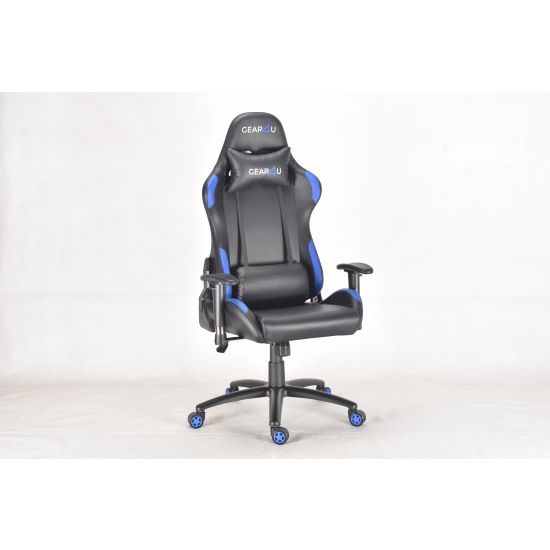 GEAR4U Elite Pro Gamer Stol Sort/Blå
