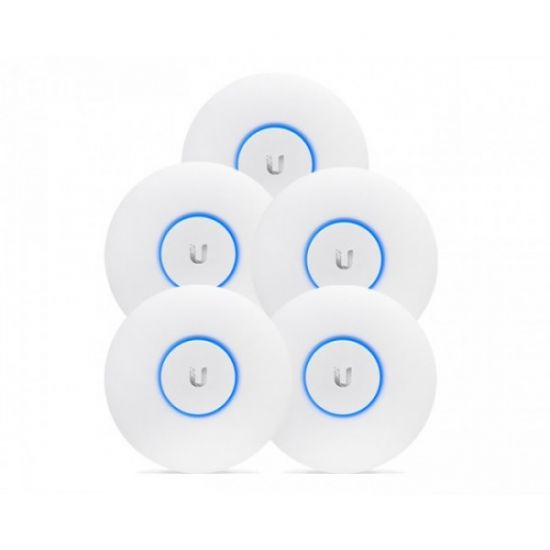 Ubiquiti UniFi AC PRO AP, 5-pack, 3x3 MIMO, 5GHz, 802.3af-at, PoE+, wh