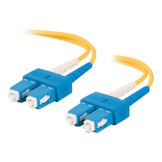 C2G SC-SC 9/125 OS1 Duplex Singlemode PVC Fiber Optic Cable (LSZH)