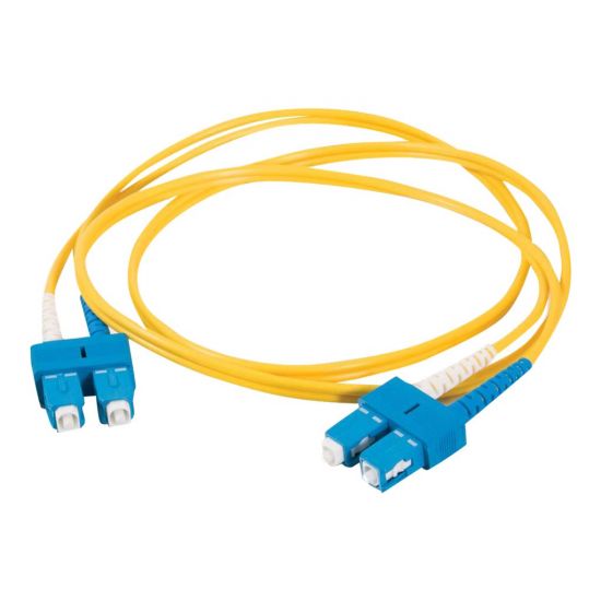 C2G SC-SC 9/125 OS1 Duplex Singlemode PVC Fiber Optic Cable (LSZH)