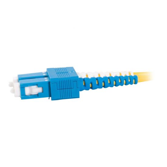 C2G SC-SC 9/125 OS1 Duplex Singlemode PVC Fiber Optic Cable (LSZH)