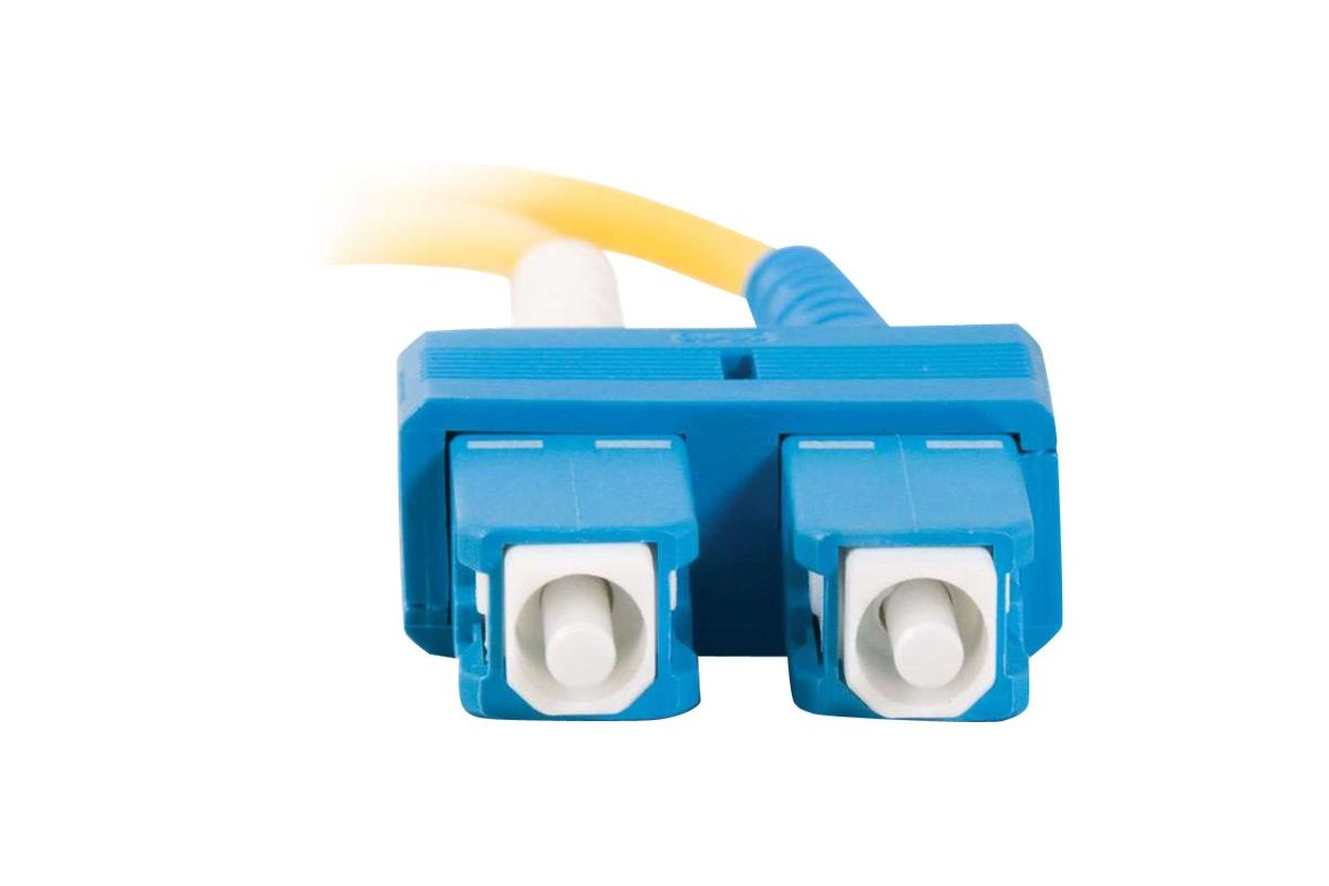 C2G SC-SC 9/125 OS1 Duplex Singlemode PVC Fiber Optic Cable (LSZH)
