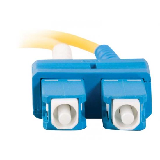 C2G SC-SC 9/125 OS1 Duplex Singlemode PVC Fiber Optic Cable (LSZH)