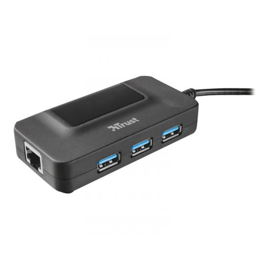 Trust OILA 3 port USB 3.0 Hub with network port