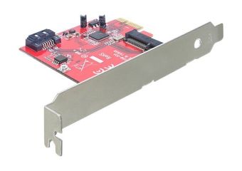 DeLOCK PCI Express Card > Hybrid 1 x internal SATA 6 Gb/s + 1 x internal mSATA
