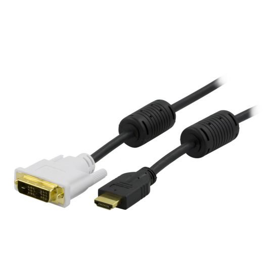 DELTACO HDMI til DVI-D (SINGLE-LINK) 2 m Sort