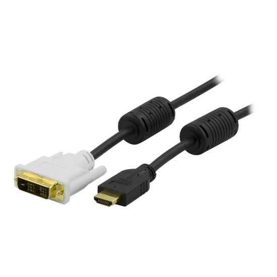DELTACO HDMI til DVI-D (SINGLE-LINK) 2 m Sort