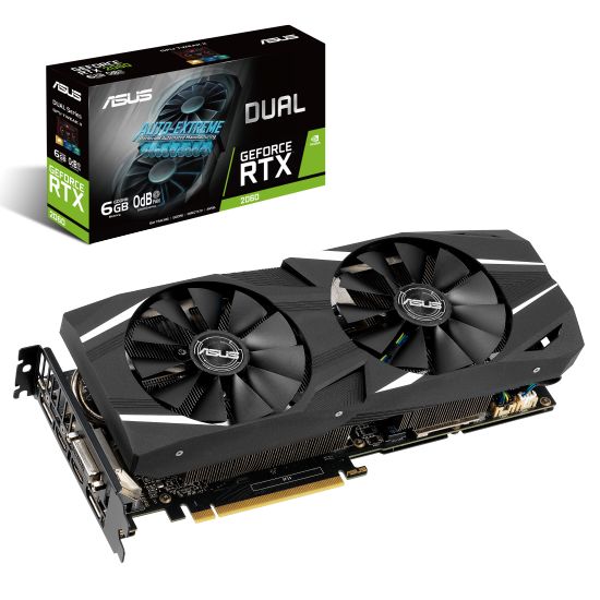 ASUS DUAL-RTX2060-O6G - NVIDIA RTX2060 6GB GDDR6