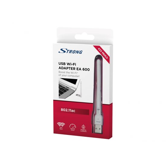 STRONG USB Wireless Adapter 600 Mbit/s m/Ekstern Antenne