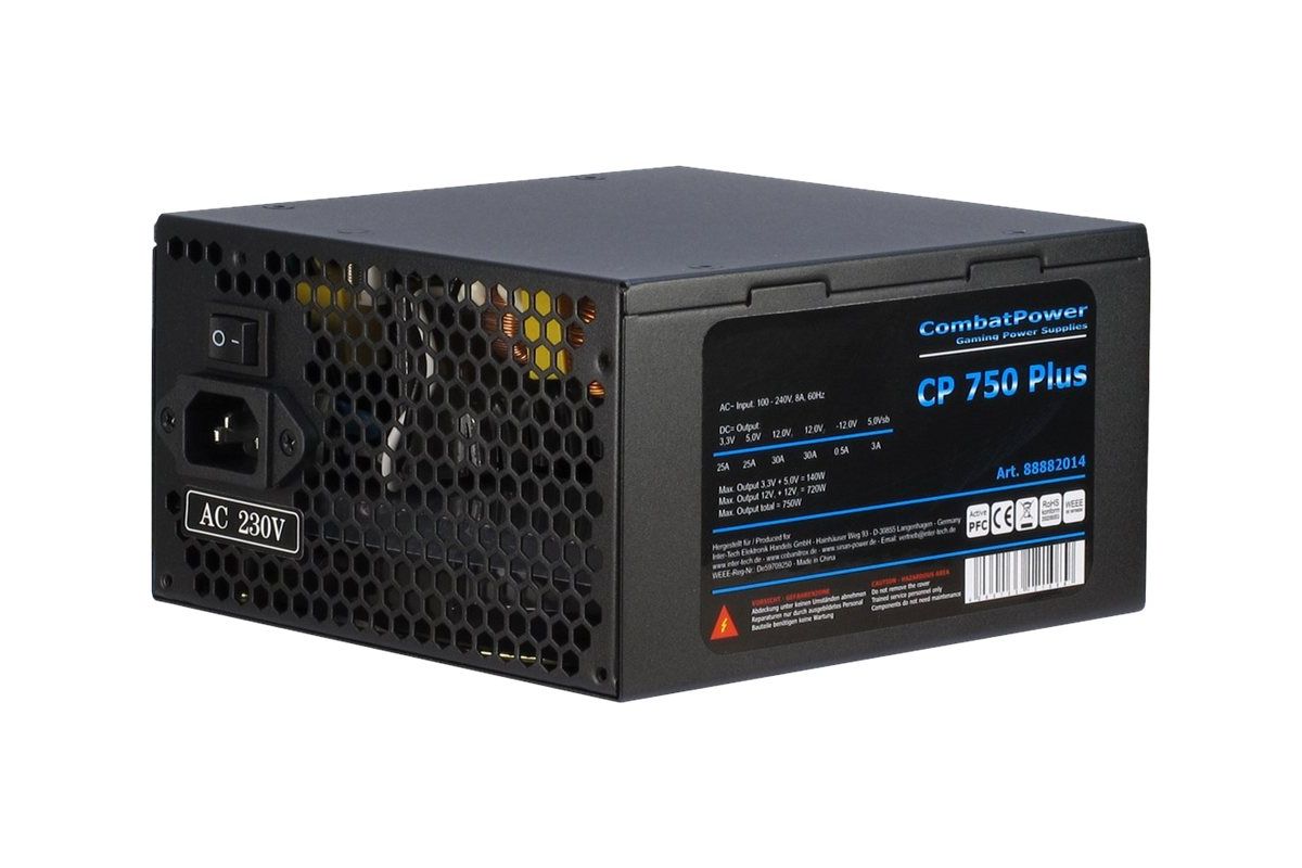 Inter-Tech Combat Power CP 750W Plus - strømforsyning - 750W