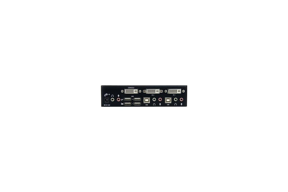 StarTech.com 2 Port High Resolution USB DVI Dual Link KVM Switch with Audio