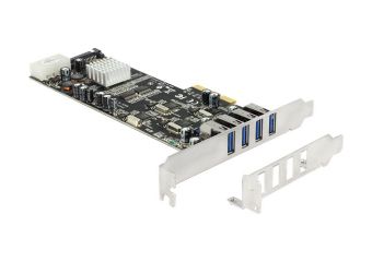 DeLock PCI Express Card > 4 x external USB 3.0 Quad Channel