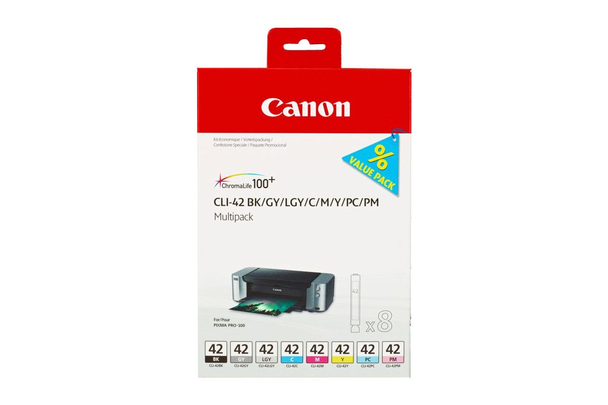 Canon CLI-42 BK/GY/LG/C/M/Y/PC/PM Multipack