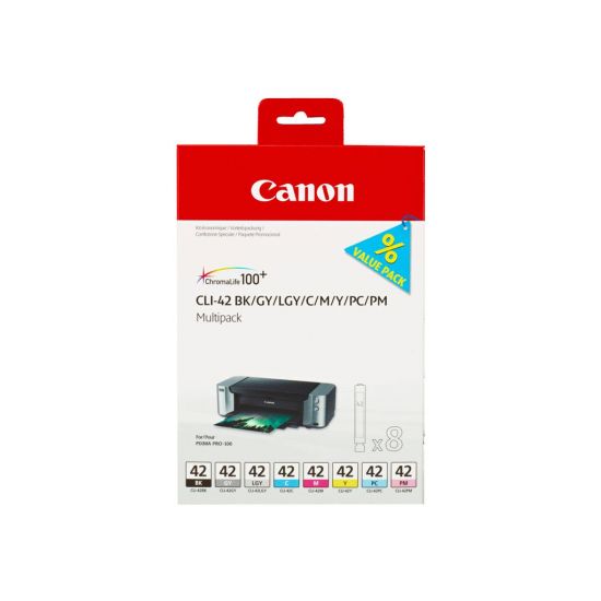 Canon CLI-42 BK/GY/LG/C/M/Y/PC/PM Multipack