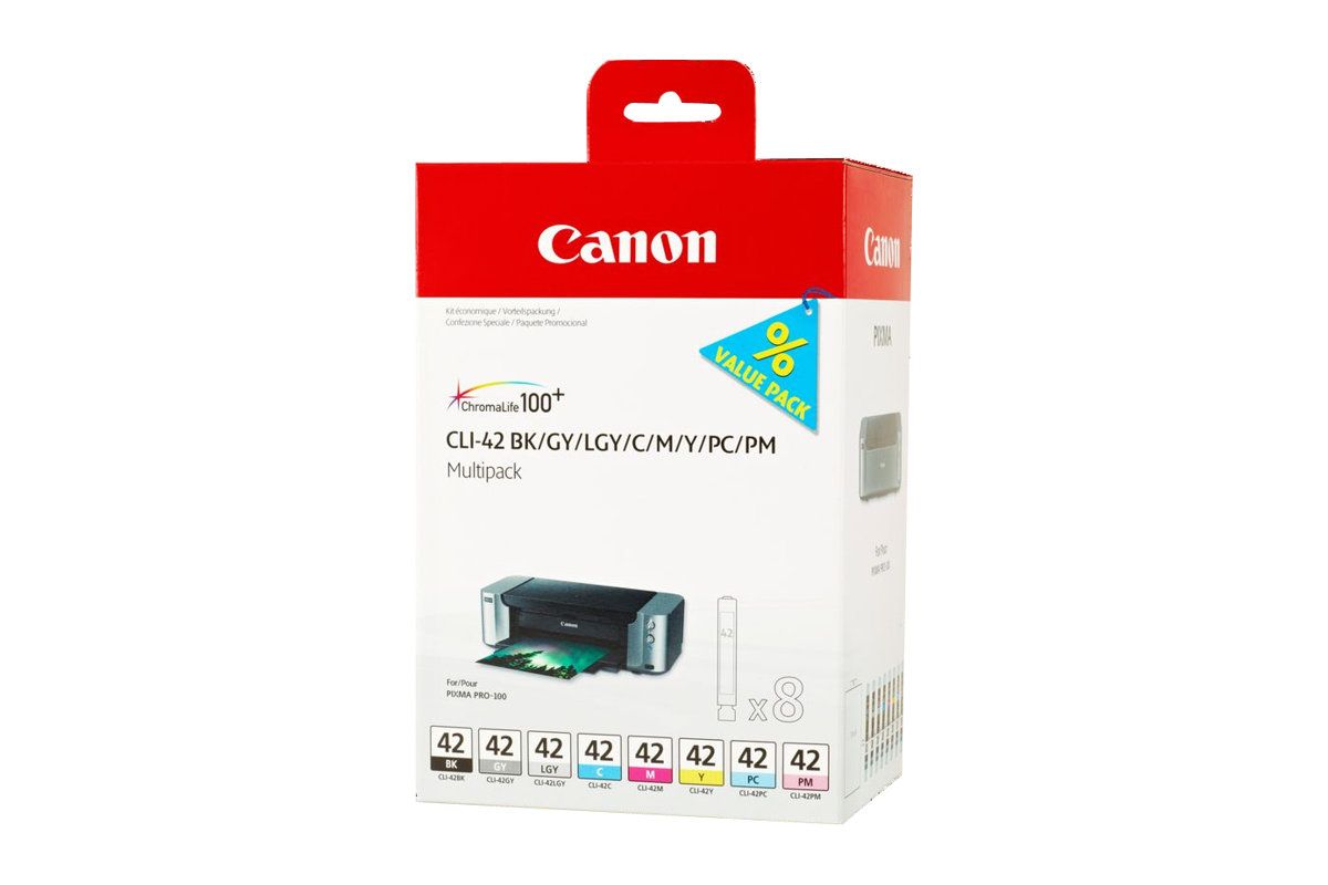 Canon CLI-42 BK/GY/LG/C/M/Y/PC/PM Multipack