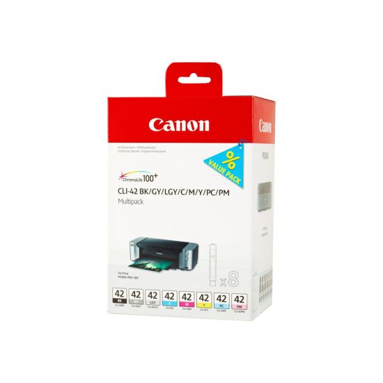 Canon CLI-42 BK/GY/LG/C/M/Y/PC/PM Multipack