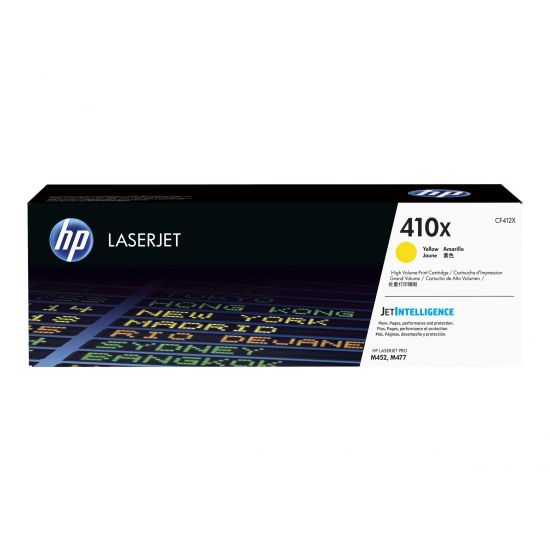 HP 410X - Højtydende - gul - original - LaserJet - tonerpatron (CF412X)