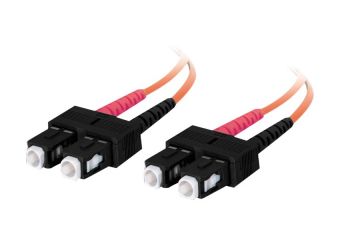 C2G SC-SC 50/125 OM2 Duplex Multimode PVC Fiber Optic Cable (LSZH)