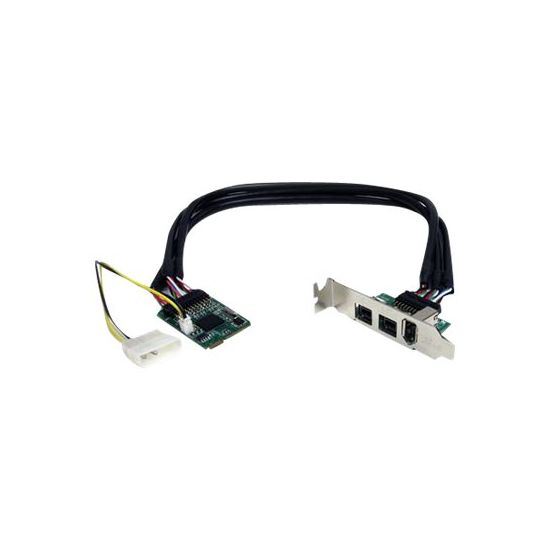 StarTech.com 3 Port 2b 1a 1394 Mini PCI Express FireWire Card Adapter