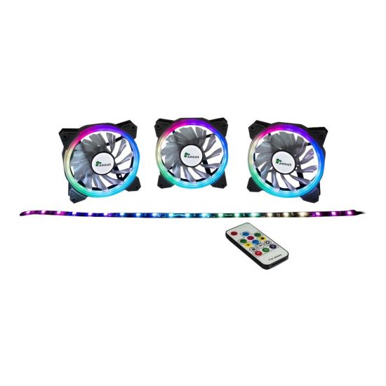 Inter-Tech Argus RS03 SET 3x120mm RGB-FAN + LED-strip