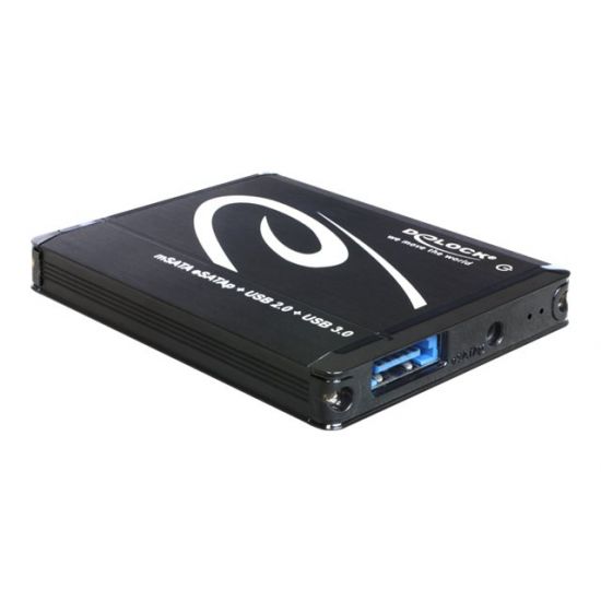 DeLOCK External Enclosure mSATA > Multiport USB 3.0 + eSATAp