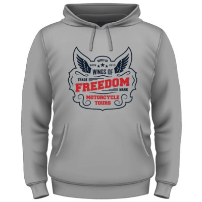 Freedom Oxford Hoodie Grey