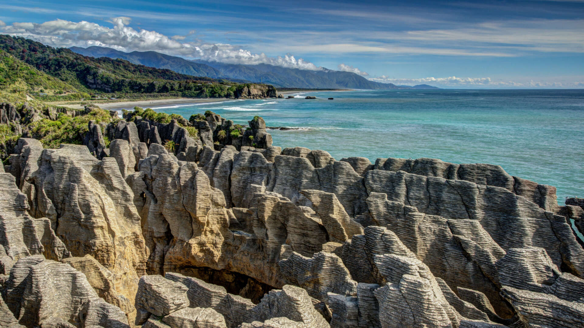 Pancake Rocks West Coast
