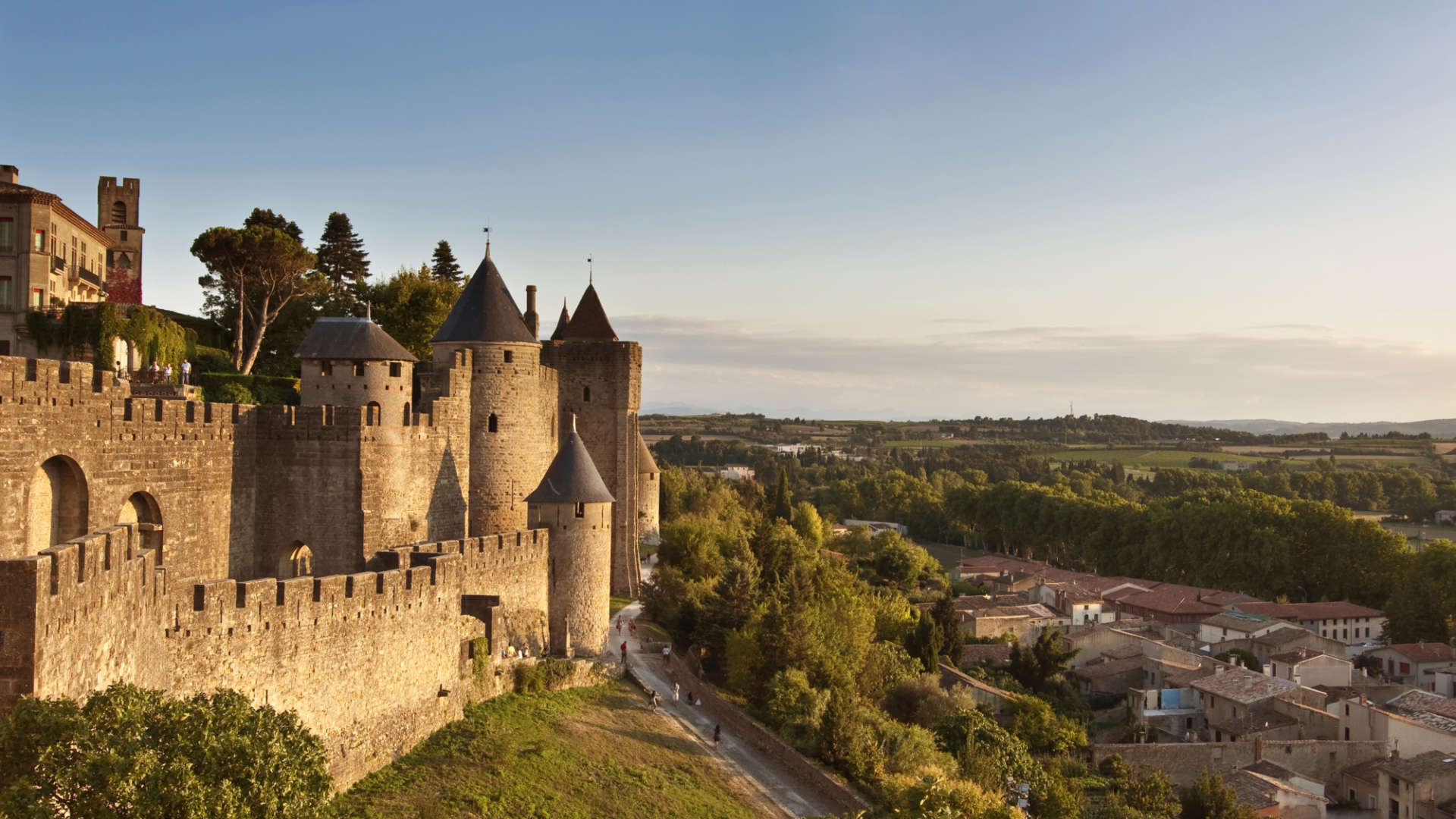 Medieval fortified city of Carcassonne France