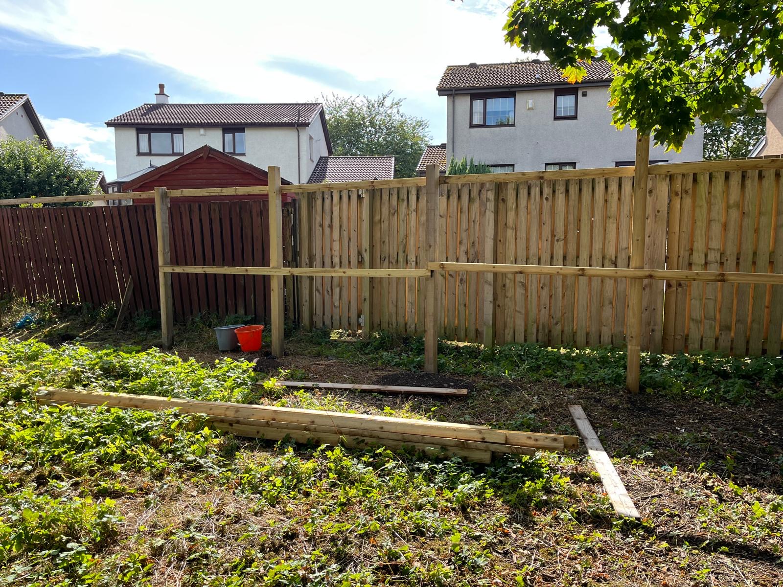 Community garden before improvement