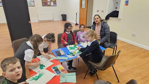 Young people taking part in a community session in Mansewood