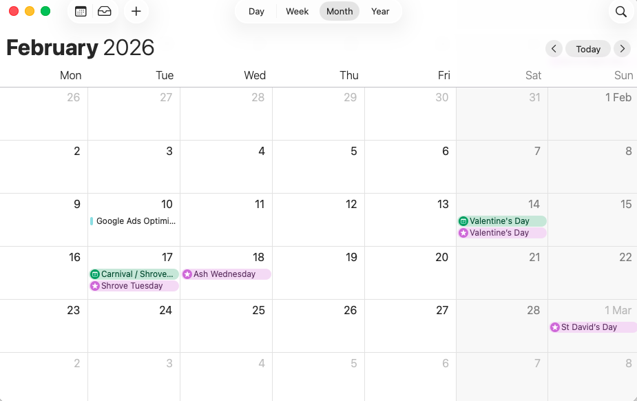 Click to see Calendar Booking