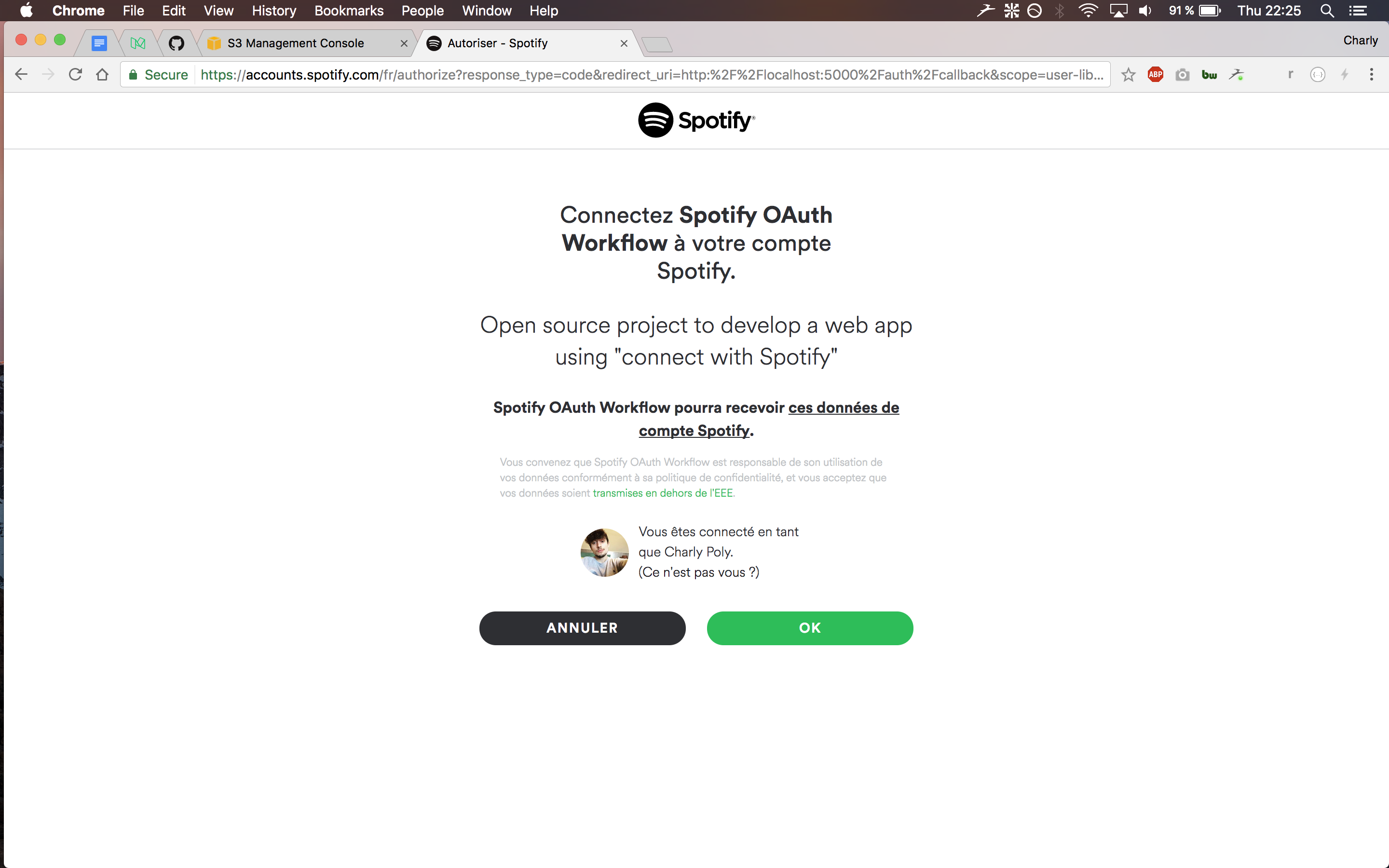 GitHub - charlypoly/spotify-oauth-workflow: Spotify Web API Express ...
