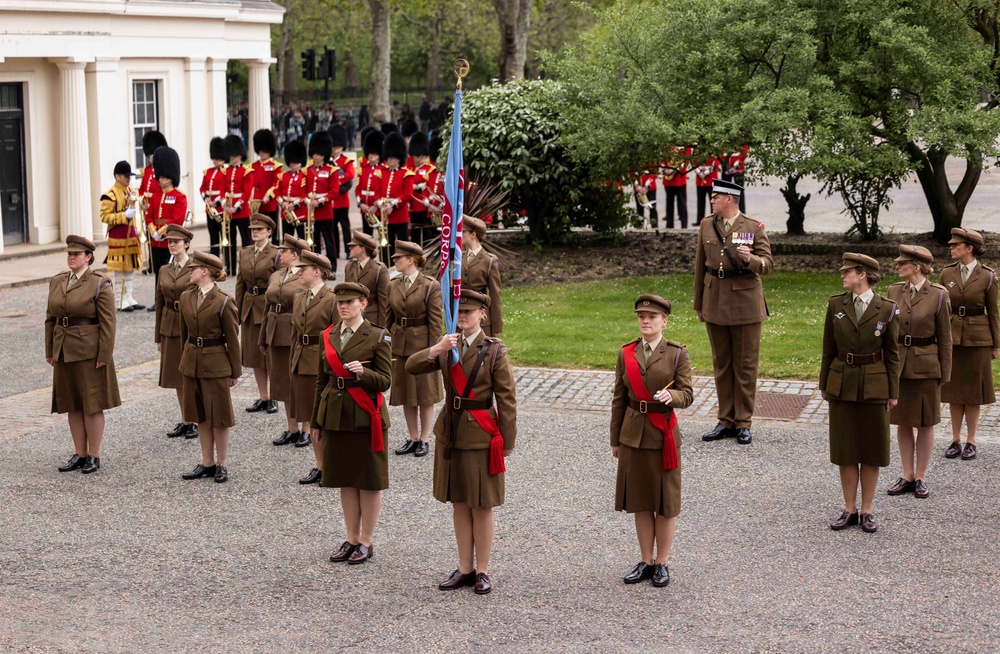 First Aid Nursing Yeomanry (FANY) members at passing out parade