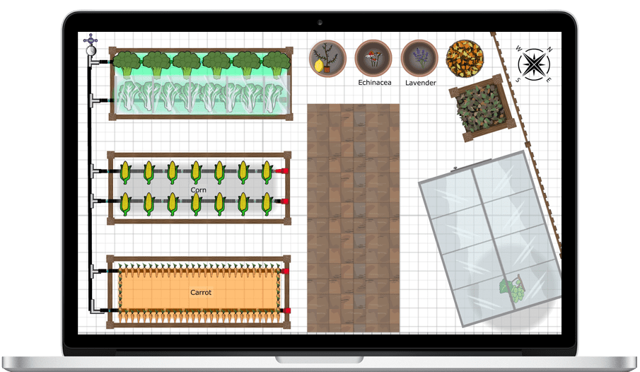 free interactive vegetable garden planner